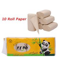 JunLai888 Roll Paper Ultra Clean Care Toilet Paper with Active CleaningRipples, Strong Biodegradable Bath Tissue (Yellow)