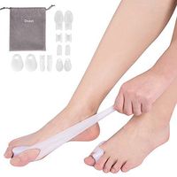 Toe Separators, Toe Straightener, Ease Relief Gel Toe Correctors Toe Spacers Correct Toes Naturally with Toe Separators for Men and Women