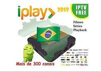 IPLAY Brazil 2019 IPTV, Streaming, 4K Ultra HD with More Than 300 Channels, Bluetooth, Android 7.1, Entertainment, Kids, Sports, 18+, Movies, Series and Playback with Recording of The Last 7 Days.