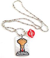 AllerMates Kids Medical Alert Gluten Wheat Allergy Children's Necklace