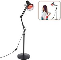 Tanning Lamps Infrared Light Heating Floor Lamp for Thermotherapy Muscle Pain Relief Accupuncture Beauty Treatment Dimmable Heat with Stand & Flexible Arm, 100W