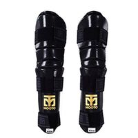 Mooto EXTERA Arm & Elbow Protector(PU) White Black WTF Approved XS to XL (4.L(5.58-6.17ft or 170-188cm), Black)