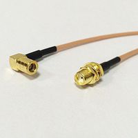 SMA female bulkhead to SMB plug right angle pigtail cable RG316 for wifi network Good Quality Fast USA Shipping