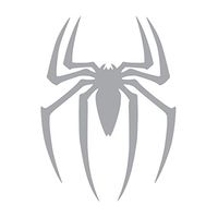 Spider Vinyl Sticker Decals for Car Bumper Window MacBook pro Laptop iPad iPhone (6" x 4.4", Silver)