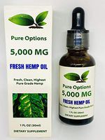 Pure Hemp Oil - 5,000mg - for Pain Relief, Better Sleep, Stress, Anti-Anxiety, Overall Better Health - 100% Natural Fresh Pure Hemp Extract