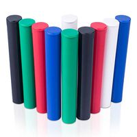Top Class Ventures Doob Tube Smell Proof Containers - Joint Blunt Holder For Pre Rolls - Airtight Waterproof Storage Case - 4.5" 10 Pack Mixed Colors Black Green Blue White Red