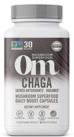 Om Mushroom Superfood Capsules, Chaga, 90 Count (30 Day Supply), Antioxidants & Immune Support Supplement
