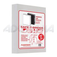 Adorama Plastic Storage Binder Box with 3 'O'-Rings, 9x11, Portrait Format, Color: White