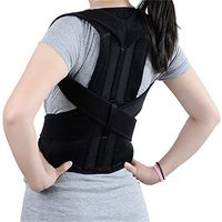 Adjustable Back Brace Posture Corrector with Steel Plate Support Belt Posture Corset Correction for Men Women