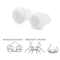Amawa 2Pcs Mini Silicone Anti-snoring Device to Prevent snoring, to Prevent snoring and Sleep (Color : White)