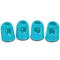 HSJLH 4PCS Silicone Finger Sets, Reusable Cold Slip Antiperspirant Silicone Finger Protector Sleeve to Protect The Fingers,L:3PCS+M:1PCS