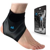 BLUE PINE Ankle Support Adjustable Lightweight Ankle Brace Breathable Material Ankle Sleeve for Men and Women, Single Unit (Right, X-Large)
