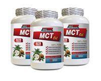 Appetite suppressant Metabolism Boost - MCT Oil 3600 MG - Premium Dietary Supplement - Keto Formula - mct Oil Brain and Body Fuel - 3 Bottles 450 Softgels