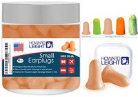 Howard Leight Small earplugs Designed specifically for People with Small Ear canals. Slim and Soft Ear Plugs Comfortable for Side Sleepers, Sensitive Ears.