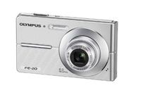 Olympus FE-20 - Digital camera - compact - 8.0 Mpix - optical zoom: 3 x - supported memory: xD, xD Type H, xD Type M, microSD - silver
