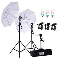 Efavormart 600 Watt Professional Photography Photo Video Portrait Studio Day Light White Umbrella Continuous Lighting Kit
