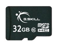 G.Skill 32GB Class 10 MicroSDHC Flash Card with SD Adapter (FF-TSDG32GA-C10)