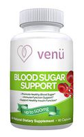 Venu Nutri All Natural Blood Sugar Support Supplement Promotes Healthy Blood Sugar Levels, Includes Cinnamon Gymnema, Made in USA