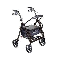 Duet Folding Aluminum Frame 4 Wheel Rollator 795BK 1 Each, Black