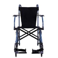Portable Transport Wheelchair, Aluminum Alloy Travel Chair with Solid tire Pedal Bag, Mobile Adult Wheelchair, (L × W × H) 29.53 × 11.02 × 11.02inch