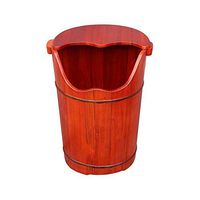 Foot Tub ，Thicken Wooden Tub,Foot Spa Wooden Tub,Wooden Foot Bath Barrel,Solid Wood Foot Soaking Barrel Bucket, with lid