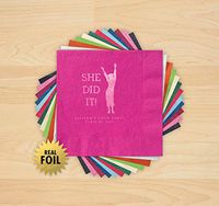 She Did It! Foil Napkins - Set of 100-4219_HOL