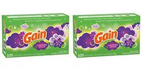GAIN Fabric Softener Dryer Sheets, Moonlight Breeze, 105Count Pack of 2