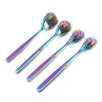 DDP Set of 4 Wartenberg Neurological Pin Wheel Pinwheel 2, 3, 5, 7 Head Diagnostic Multi Color Rainbow