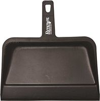 Renown 12 in. Black Plastic Heavy-Duty Dust Pan