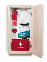 Emerg-A-Center HeartSine Cabinet, Block Trim, Raised Maple Panel Door