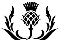 Thistle Flower Scottish Scotland - Sticker Graphic - Auto, Wall, Laptop, Cell, Truck Sticker for Windows, Cars, Trucks