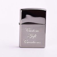 Personalized Zippo Black Ice Lighter - Free Engraving