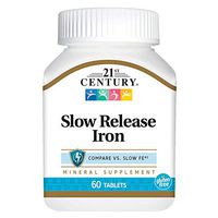 21st Century Slow Release Iron Tablets, 60 Count