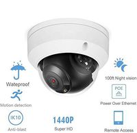 POE IP Camera Dome HD 4MP H.265 2.8MM Lens Onvif Outdoor Security Camera with 98ft IR Night Vision, Remote Viewing, IP66 Waterproof CCTV Camera for Outdoor and Indoor