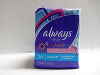 Always Thin Pantiliners - scented - 20 pack (case of 24)