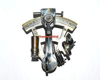 Aysha Nautical Antiqued Brass Sextant Kelvin & Hughes Replica