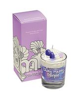 Bomb Cosmetics Shiny Happy Purple Piped Candle