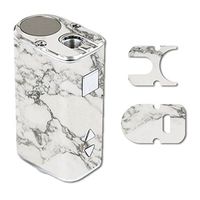 MightySkins Skin Compatible with Eleaf iStick 10W Mini – White Marble | Protective, Durable, and Unique Vinyl Decal wrap Cover | Easy to Apply, Remove, and Change Styles | Made in The USA
