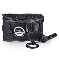 Kilinily Spinal Decompression Back Belt Body Relaxation Massager Adjustable Lower Lumbar Support Inflatable Traction Device for Lower Back Pain Relief,A
