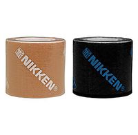 Nikken 1 Black (19126) 1 Peach (19148) DUK Dynamic Underlayer Kinetic Tape - Produce Warmth from Natural Energy - Help Reduce Tissue Pressure and Provide Comfort To Stress Muscle and Joints