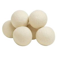 Coacly Farms Wool Dryer Balls Pack of 6 | 100% New Zealand Wool Crafted Drying Balls, 1000 Loads, For Sensitive Skin, Reduces Wrinkles, Static, Lint, Saves Drying Time, Eco-Friendly Efficient Design