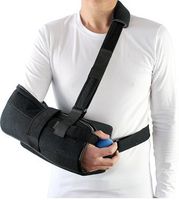 Shoulder Abduction Sling (Large) for After Surgery, Broken Arm & Injury Support - Arm Sling Shoulder Immobilizer Fully Adjustable Comfort Padding Upper Arm Stabilizing Support with Exercise Ball