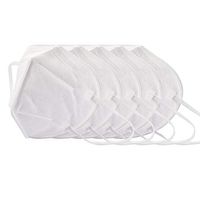 5pcs Dust M?a/sk Protective M,a/sk 5 Layer Ma^sk Windproof Facial M@a/sk for Men Women Outdoors Anti-Fog Anti-Particles White