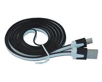 iShoppingdeals - for Trio Stealth 7" / 7.85" / 8" / 10.1" Tablet USB Data Sync Charging Transfer Cable Cord 6 Feet, Black/White