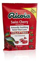 Ricola Sugar Free Family Pack Cough Drops, Swiss Cherry, 45 Count (Pack of 3)
