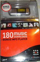 512MB MP3 Player + 1 Year Subscription to eMusic