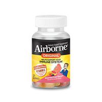 Airborne Assorted Fruit Flavored Gummies, Vitamin C 1000mg, Gluten-Free Immune Support Supplement with Echinacea and Ginger, 21 Ct, Packaging May Vary
