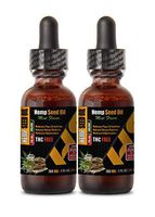 Anxiety Relief Herbal Supplements - Hemp Seed Oil Organic Drops 780mg - Mint Flavor - Hemp Seed Oil for Pain Relief - 2 Bottles 2 FL OZ (60 ML)