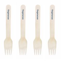 Dress My Cupcake Natural Wood 200-Pack Candy Buffet Forks DIY Kit, Vegetarian, Navy Blue