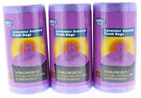 3 Pk. Family Essentials Lavender Scented 6 Gallon Trash Bags 60 Count (180 Total)